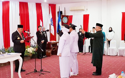 Udin dan Desy Resmi Dilantik sebagai Wali Kota dan Wakil Wali Kota Pangkalpinang